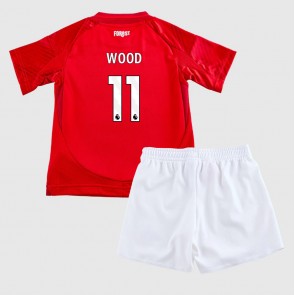 Nottingham Forest Chris Wood #11 Domaci Dres za Dječji 2024-25 Kratak Rukavima (+ kratke hlače)